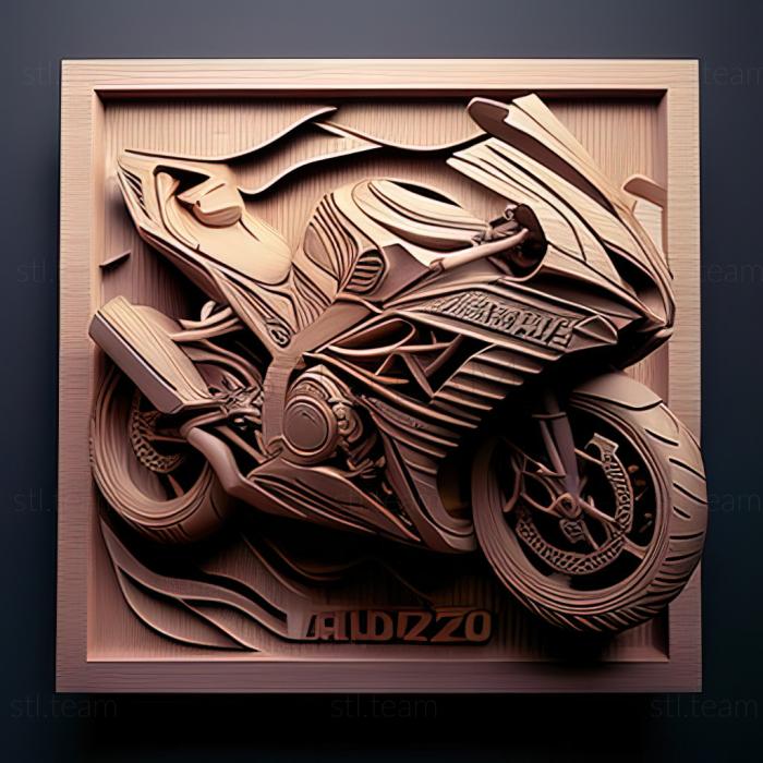 3D модель Kawasaki ZZR400 (STL)